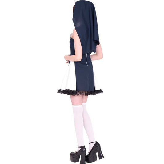 Starfire Daydream Navy Nun Costume - Captivating Allure - Fancy Dress Ups