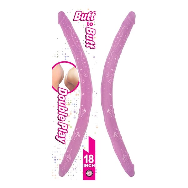 Butt-to-Butt Bliss - 18" Flexible Dual Dildo for Shared Delight - - Double Ender