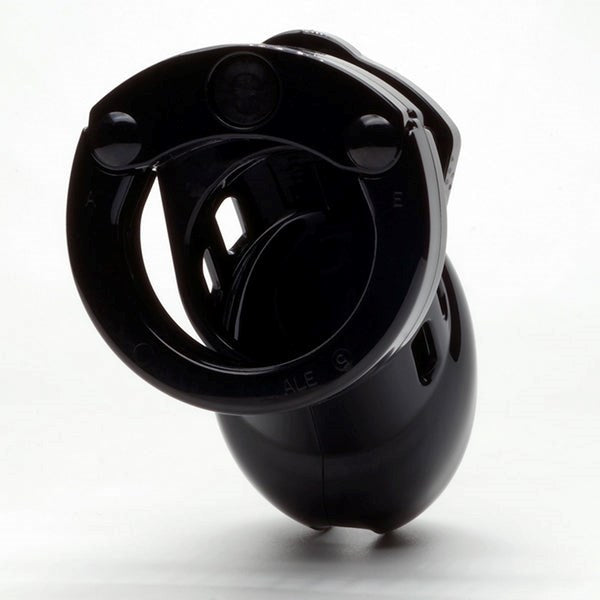 CB 6000 Small Black Polycarbonate Male Chastity Cock Cage Kit - Male Chastity