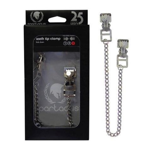 Spartacus Extremeline Toothy Metal Nipple Clamps - Nipple and Clit Clamps