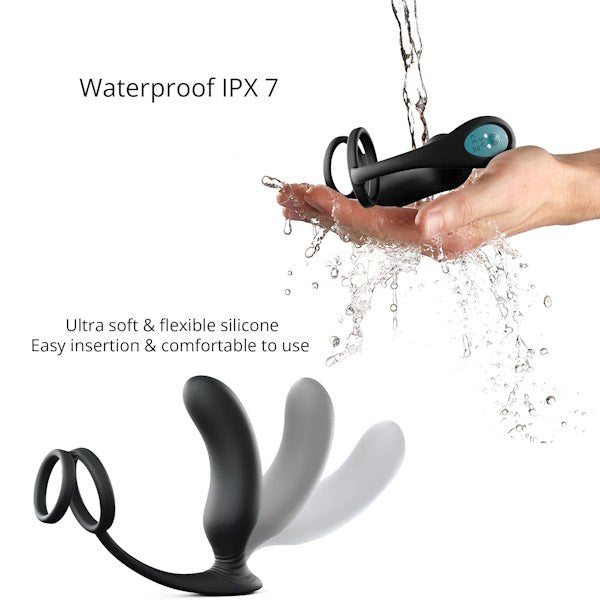 LOVE TO LOVE Dual Pleasure P-Spot Plug and Cock Ring - - Prostate Toys