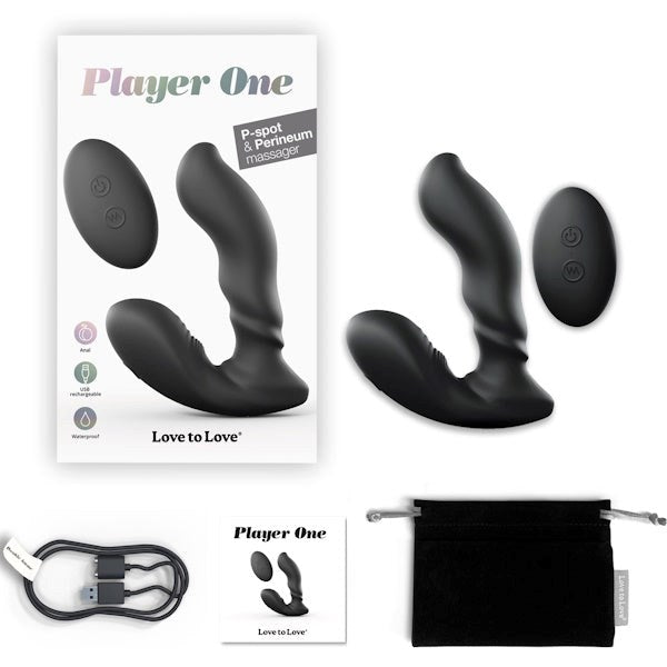 LOVE TO LOVE Player One - Dual-Motor Prostate Massager for Powerful Stimulation - - Prostate Toys
