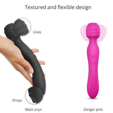 LOVE TO LOVE Twist Double Ender - Dual Vibrating Wand for Endless Delight - Body Wands