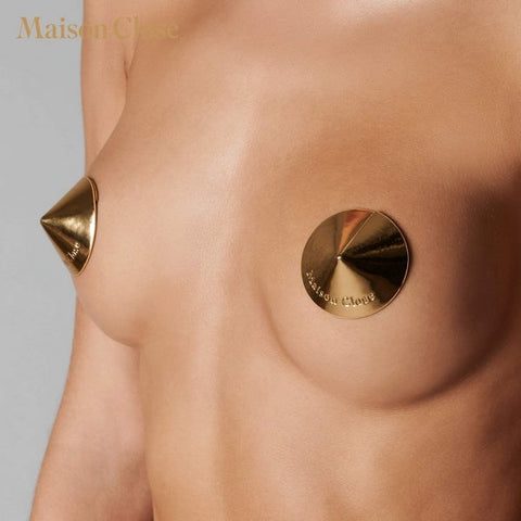 Maison Close Mistress of Pleasure Adhesive Pasties - Commanding Attention with Style - Fancy Dress Ups