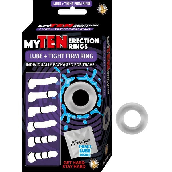 Nasstoys' Versatile Erection Ring Set - 10 Stretchy TPE Rings - - Stretchy Cock Rings