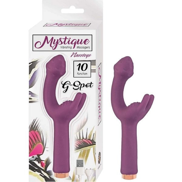 Dual-Powered Bliss - MYSTIQUE G-Spot Vibrator with Clitoral Stimulation - - G-Spot Vibrators