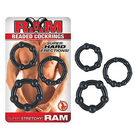 RAM Beaded Stretchy Cockrings - Enhance Your Performance - Cock Ring Sets