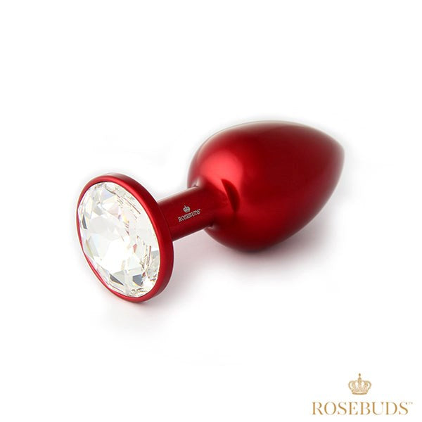 Rosebuds Luxe Gem-Tipped Aluminum Anal Plug - - Butt Plugs