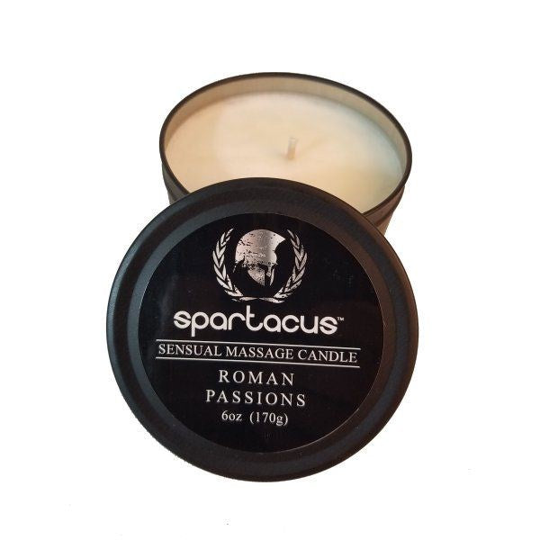 SPARTACUS Sensual Soy Wax Massage Candles - Aromatherapy for Romantic Nights - Sex Pheromones and Perfumes