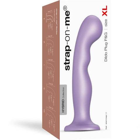 STRAP ON ME Angled Dildo Plug P&G Stimulator - Lilac - Anal Dildos