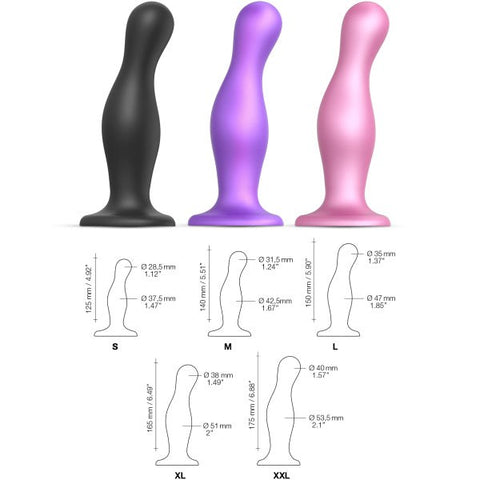 STRAP ON ME Dildo Plug Curvy - Ergonomic Silicone Delight - Anal Dildos