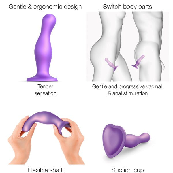 STRAP ON ME Dildo Plug Curvy - Ergonomic Silicone Delight - Anal Dildos