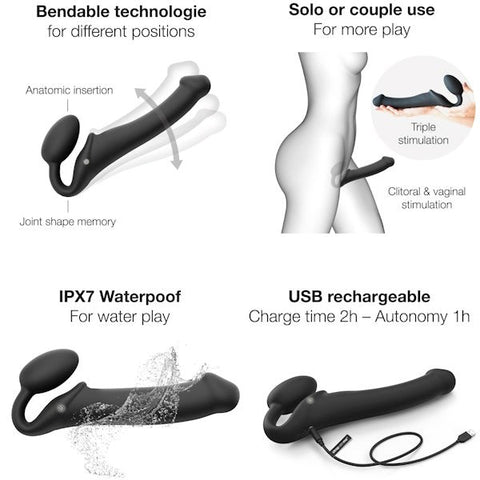 Strap-On-Me Deluxe Vibrating Pleasure Enhancer - Strap On Sextoys