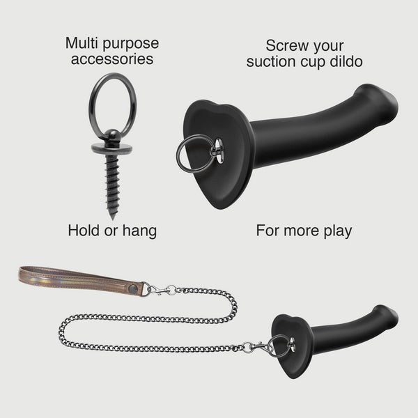 Strap-On-Me Dildo Base Finger O-Ring - Unlock New Possibilities - Collars and Leads