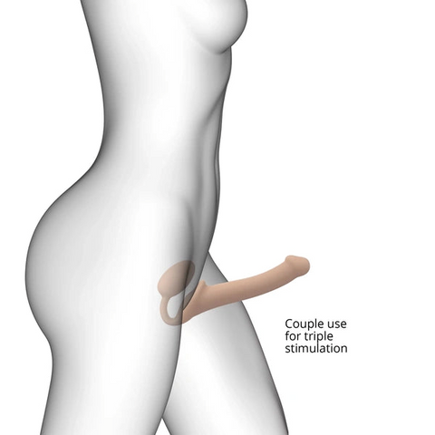 STRAP-ON-ME Semi-Realistic Strapless Strap-On - Large for Dual Delight - Strap On Sextoys