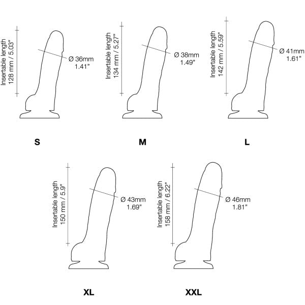 STRAP-ON-ME Sliding Skin Realistic Dildo - Black - Realistic Dildos