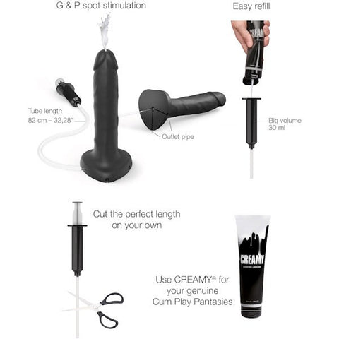 STRAP-ON-ME Adjustable Silicone Squirting Dildo - Realistic Pleasure - Strap On Sextoys