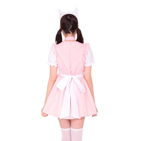 Starfire Daydream Strawberry Kinky Maid Dress - Flirty Ribbons for Playful Scenarios - Fancy Dress Ups