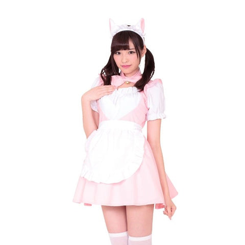 Starfire Daydream Strawberry Kinky Maid Dress - Flirty Ribbons for Playful Scenarios - Fancy Dress Ups