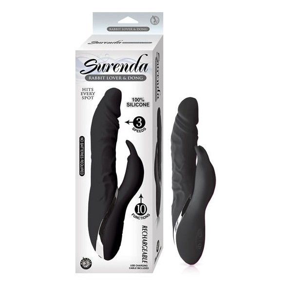 SURENDA Silicone Rabbit Vibrator - Rotating Shaft and Clitoral Stimulator - - Rabbit Vibrators