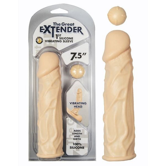 Nasstoys' Silicone Vibrating Penis Extender - Enhance Your Experience - Pumps, Extenders and Sleeves