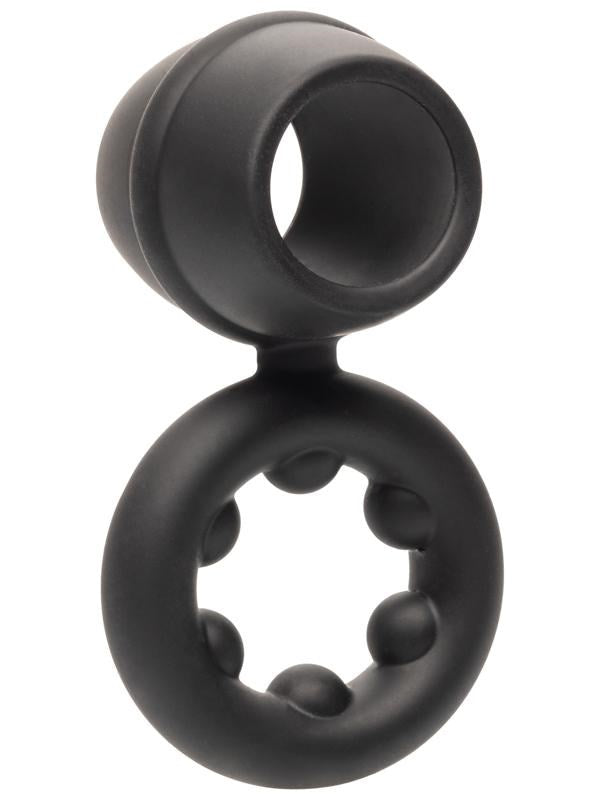 Alpha Liquid Silicone Dual Magnum Cock Ring - - Stretchy Cock Rings