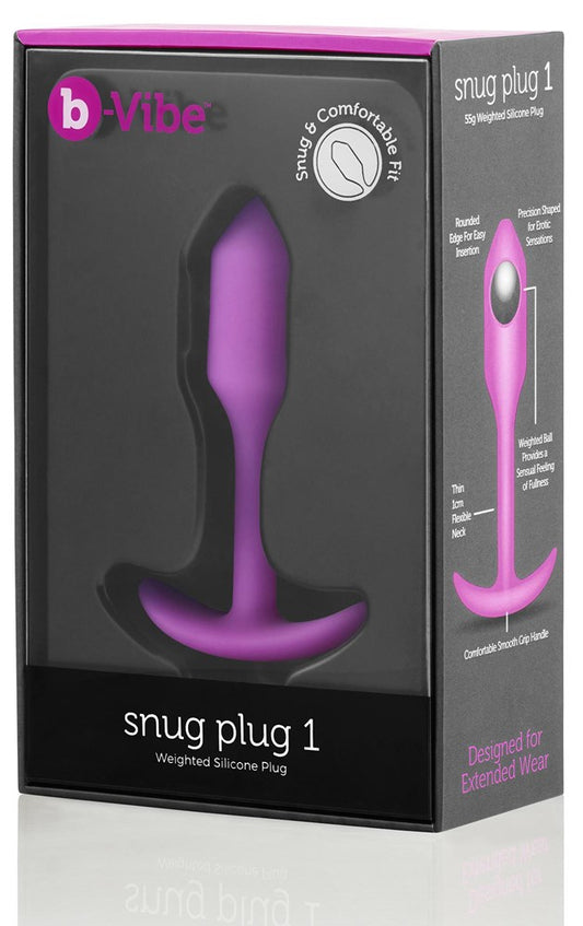 b-Vibe Snug Plug 1 Weighted Anal Plug - Butt Plugs