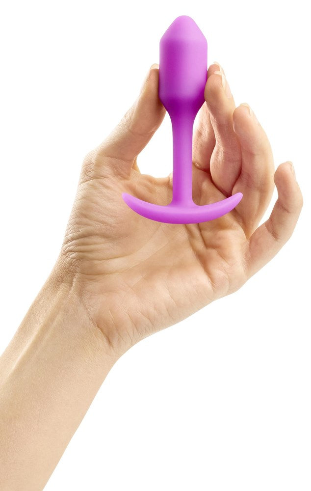 b-Vibe Snug Plug 1 Weighted Anal Plug - - Butt Plugs