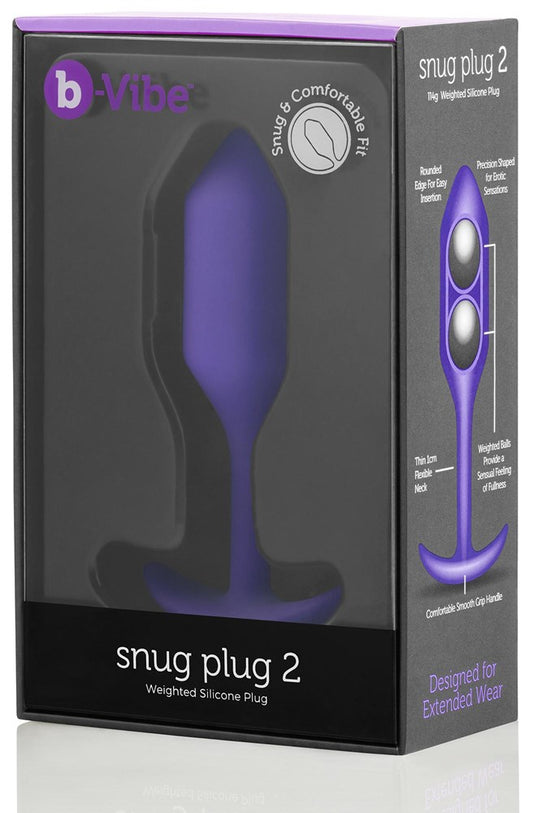 b-Vibe Snug Plug 2 Silicone Anal Plug - Butt Plugs