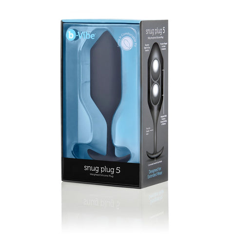 b-Vibe Snug Plug 5 - Silicone Weighted Butt Plug - Butt Plugs