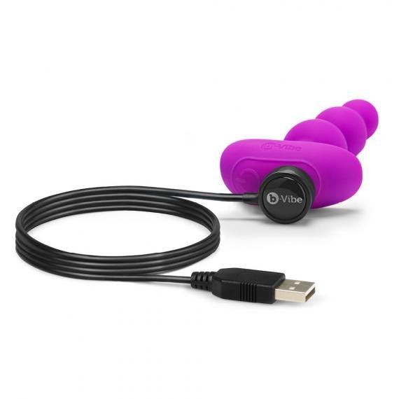 b-Vibe Triplet Remote Control Silicone Anal Beads - - Anal Beads and Balls