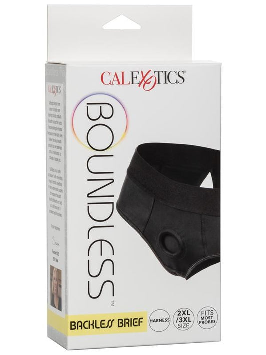 Boundless Backless Harness Compatible Brief 2XL/3XL - G-Strings, Panties and Shorts