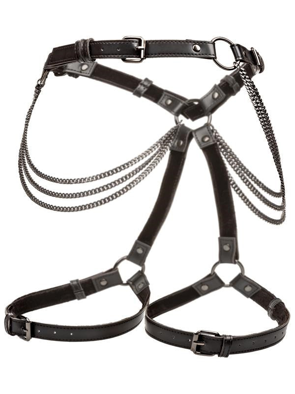 Euphoria Collection Multi Chain Adjustable Thigh Harness - - Her Fetish