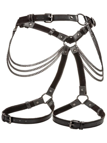 Euphoria Collection Plus Size Multi Chain Premium Thigh Harness - Her Fetish