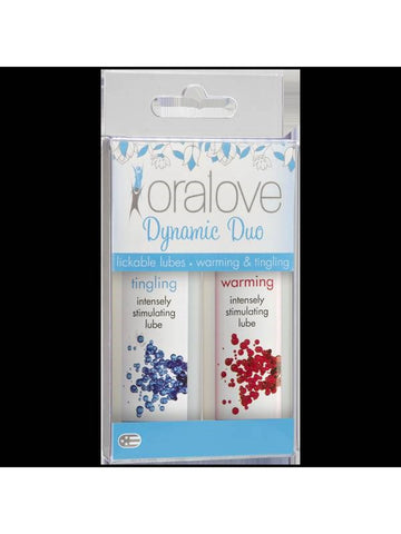 Doc Johnson Oralove Dynamic Duo Lickable Lubricant - Water Based Lubes