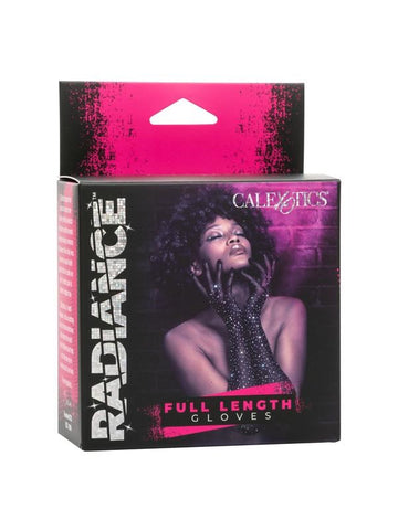 Radiance Full Length Mesh Gloves for Bold, Dazzling Style - Wigs and Gloves