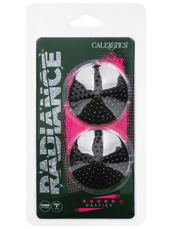 Radiance Round Pasties Gem-Accented Nipple Covers - - Breast and Nipple Toys