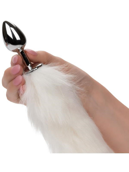 Running Wild Tail Metallic Anal Probe with Long Synthetic Fur - Butt Plugs