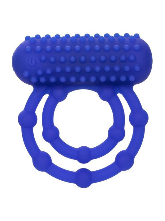 Silicone Rechargeable 10 Bead Maximus Couple Enhancer Ring - Vibrating Cock Rings