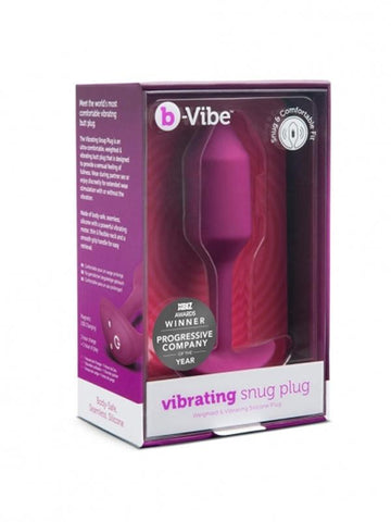 Vibrating Snug Plug Medium Silicone Anal Plug - Butt Plugs