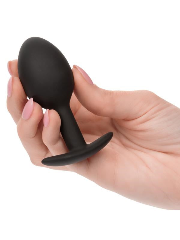 Weighted Bulbous Design Silicone Anal Plug - - Butt Plugs