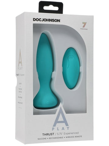 Doc Johnson A-Play Thrust Rechargeable Silicone Anal Plug - Butt Plugs