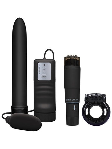Doc Johnson Black Magic Pleasure Endless Fun Vibrators Set - Sex Kits