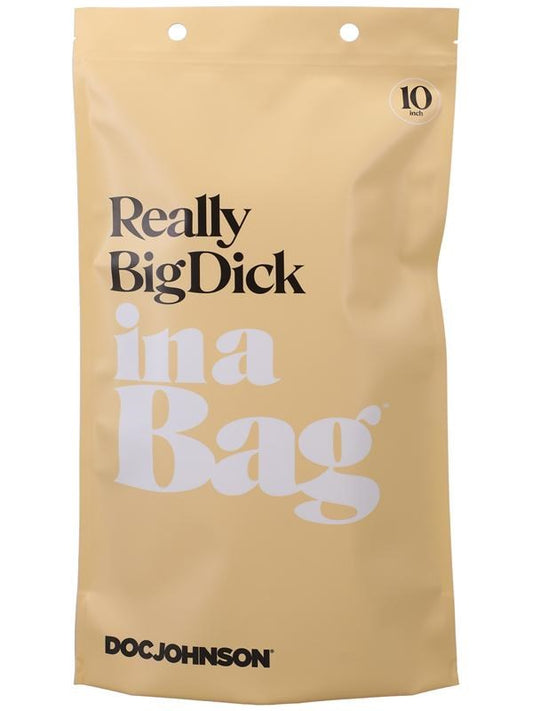Doc Johnson 10 inch Really Big Realistic Dick In A Bag - Realistic Dildos