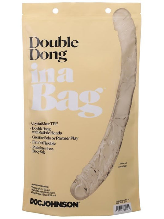 Doc Johnson 13 inch Realistic Double Dong In A Bag - Double Ender