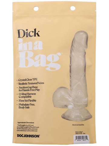 Doc Johnson 6 inch Realistic Dick In A Bag - Realistic Dildos