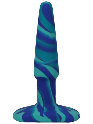 Doc Johnson A-Play Groovy Silicone Anal Play Plug Ocean - Butt Plugs