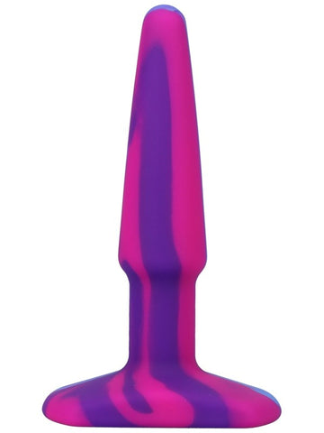 Doc Johnson A-Play Groovy Silicone Anal Plug Berry - Butt Plugs