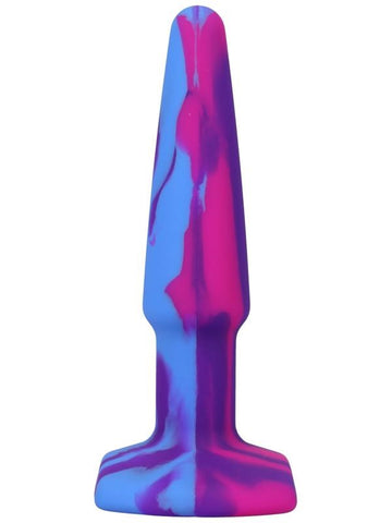 Doc Johnson A-Play Groovy Silicone Anal Plug Berry - Butt Plugs