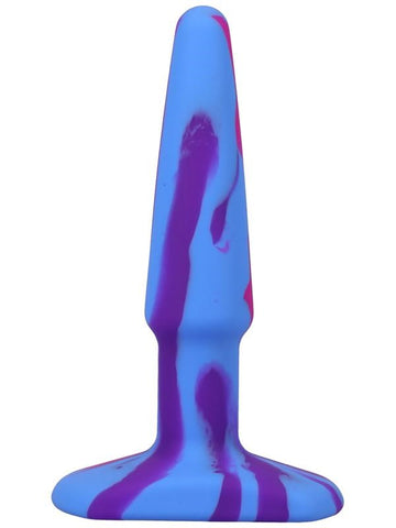 Doc Johnson A-Play Groovy Silicone Anal Plug Berry - Butt Plugs